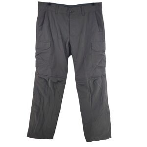 Eddie Bauer Convertible Cargo Pants 34x34 Gray First Ascent Hiking Mens